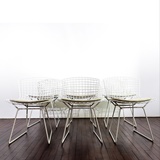 SET OF 6 HARRY BERTOIA SIDE CHAIRS PRODUCED BY KNOLL INTERNATIONAL